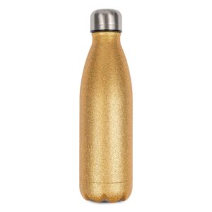 Gourde Isotherme Pailletée Doré Personnalisable 500 ml