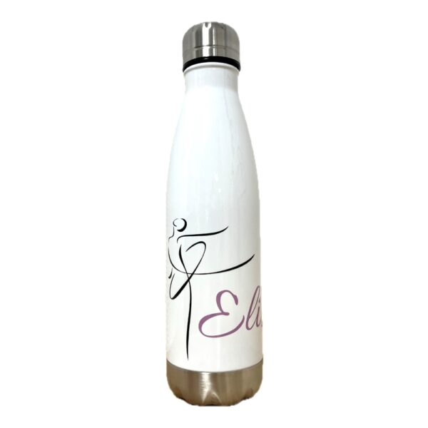 Gourde Isotherme Blanche Personnalisable 500 ml – Image 3