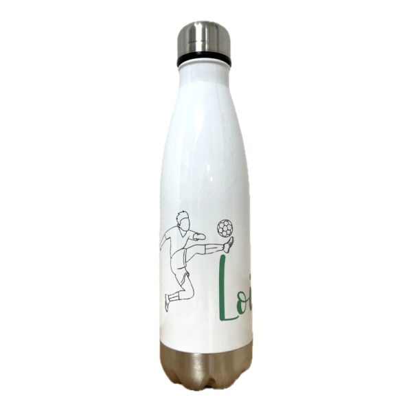 Gourde Isotherme Blanche Personnalisable 500 ml – Image 2